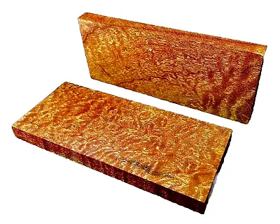 Quilted Sapele Wood Knife Scales 5x2x1/4 Figured Lumber For Gun Handles • $34.95