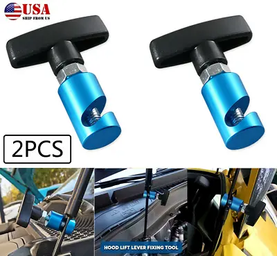 2X Car Hood Lift Rod Support Clamp Shock Prop Strut Stopper Retainer Tool (USA) • $22.50