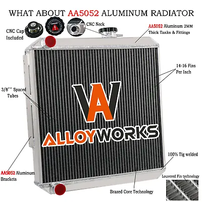 4 ROW Aluminum Radiator For Land Rover Series 2A And 3 Manual ASI Performance • $259