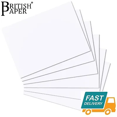 A6 A5 A4 A3 A2 WHITE CRAFT DECOUPAGE CARD MAKING PAPER SHEETS PRINTER 120 300gsm • £5.79