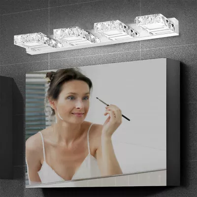 4-Lights Modern Bathroom Vanity Light Over Mirror LED Crystal Wall Lamp Fixture  • $41.80