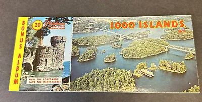 Vintage Souvenir Postcard Booklet - 1000 Islands NY- New York Canada Unused • $8
