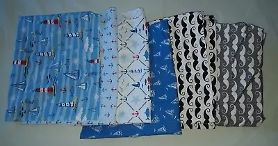 Assorted 6x Material Fabric Value Bundle- Nautical/Tache.Cotton. Free Postage/11 • £9.95