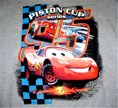 New Disney Pixar Lightning Mc Queen Cars Piston Cup Sweatshirt Boys  Size 10/12 • £11.24