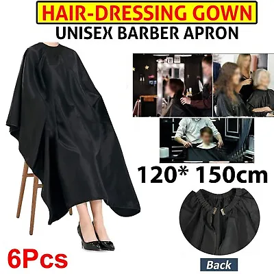 £7.99 • Buy 6 X Barber Saloon Apron Gown Cape Large Size For Men Women Hair Dressing Cape UK