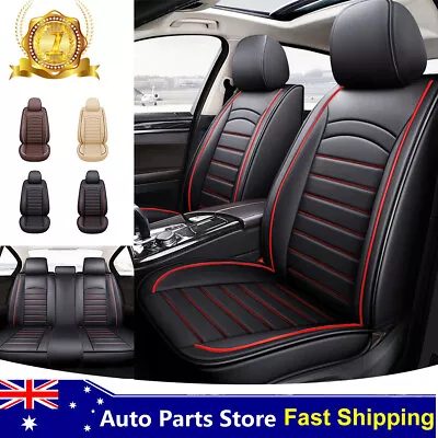 5 Car Seat Covers Full Set Waterproof Leather Seat Cushion Protector Fit For BMW • $156.50