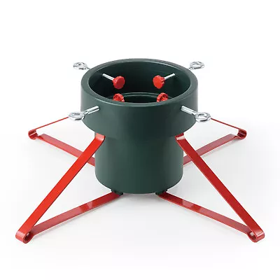 Tree Nest Medium Trendy Christmas Tree Stand For Real Trees Green/Red • $25.13