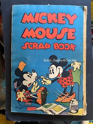 MICKEY MOUSE Scrap Book 1936 1930s WDE Walt Disney Enterprises • $28