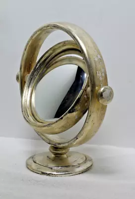 Vintage Silver Gilt / Wood Mirror / Convex Glass / Venice/1980 • $150