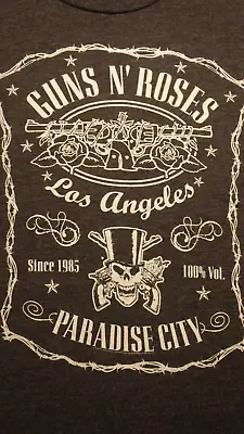 Guns N' Roses T-Shirt Los Angeles Paradise City Since 1985 T-Shirt Size Medium • $15