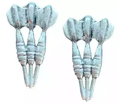 2 X Three Darts Sport Handcrafted From English Pewter Pin Badges -PAG • £11.99