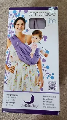 The Baba Sling Lilac Purple Boxed Baby Carrier Sling See Description  • £12.99
