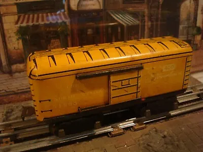 Marx Tin 8 Wheel Yellow W White Letters #51998 Box Car C&nw Rr Marline Tinplate • $29