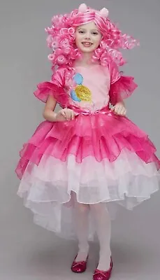 Girls Size 6 Chasing Fireflies My Little Pony Pinkie Pie Costume • $45