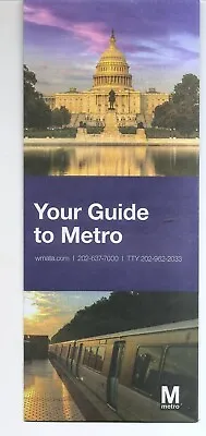 Washington DC Metro Subway YOUR GUIDE TO METRO 8-2023 Latest - Transit Transport • $4.25