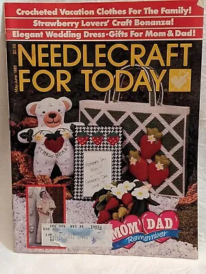 $7.36 • Buy Needlecraft For Today May June 1986 Cross Stitch Knit Crochet Wedding Dress Veil