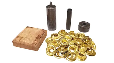 General 71260 1/4  Brass Grommet Kit 24 Pairs Per Pack • $5