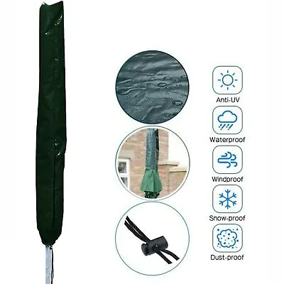 £4.95 • Buy Parasol Large Waterproof Garden Furniture Patio Parasol/Umbrella Cover Green