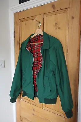 Green Harrington Jacket XS Tartan Lining • £15