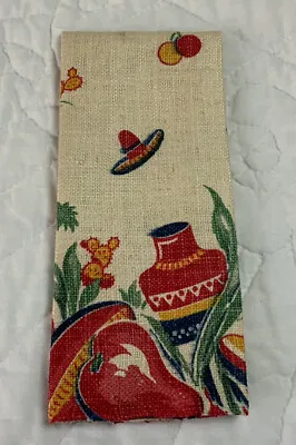 Vintage Kitchen Show Towel Or Doily Small Size Southwest Mexican Design • $5.50