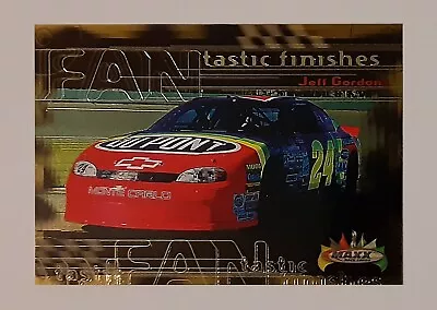 Jeff Gordon 1999 99 Maxx Race Cards FANtastic Finishes All Gold Foil Insert Card • $16.79