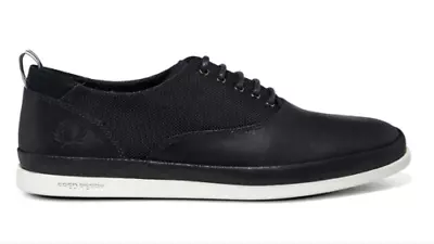 Fred Perry Lawson Men's Leather Trainer Shoes B8205-608 Size 7 / 6.5 / 6 - Navy • £29.95