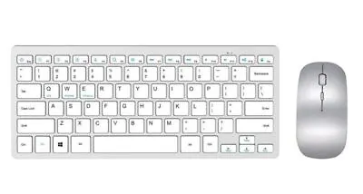 Wireless Keyboard And Mouse Set For Laptop Tablet Mac IPad Slim Bluetooth 2.4G • £15.99