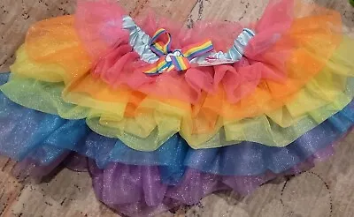 My Little Pony Rainbow Dash Tutu Adults One Size Womens Medium Pride Halloween  • $15