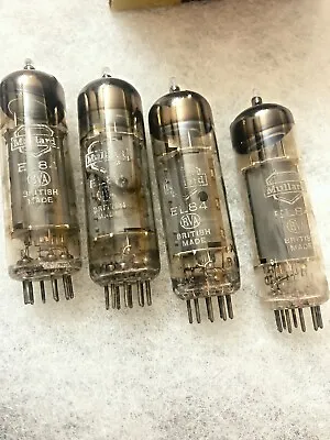 Mullard EL84 6BQ5 N709 O Getter Good Testing Values Matched Quad • $380