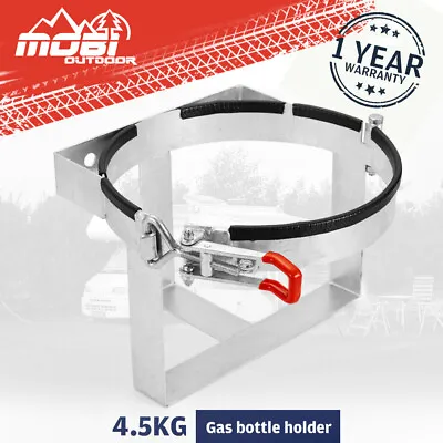 MOBI 4.5KG Trailer Gas Bottle Holder Galvanized Fit Camper Caravan 4WD Car • $34.95