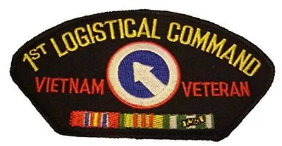 Us Army First 1st Logistical Command Vietnam Veteran Patch W/ Ribbons • $10.78