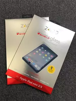 $10.77 • Buy New ZAGG InvisibleShield Glass Screen Protector, Lot 2, For Apple IPad Mini 2/3