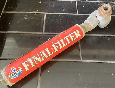 Amoco Final Filter Vintage Petrol Pump Bowser Part Handle Gilbarco Wayne • $99