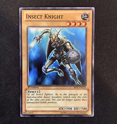 YUGIOH Insect Knight BP01-EN115 Battle Pack Common Card 1st Edition NM-MINT • £4.99
