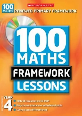Year 4 (100 Maths Framework Lessons) By Ann Montague-Smith Claire Tuthill Adr • £2.51