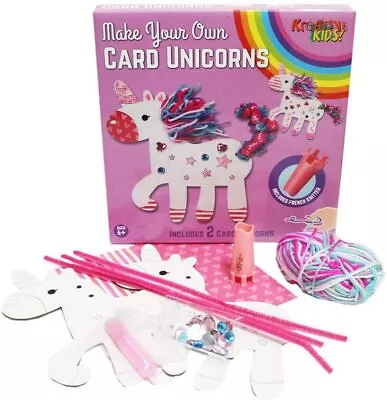 £9.99 • Buy 2 Pack - Make Your Own Card Unicorns & Princess Art Set Children Age 6+