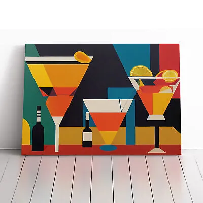 Retro Cocktail Art Vol.5 Canvas Wall Art Print Framed Picture Decor Living Room • $37.29