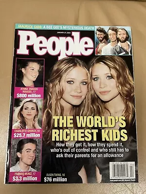 Mary-Kate & Ashley Olsen ~ People Magazine  ~ Jan 27 2003 ~ Bee Gees ~ Osbornes • $8