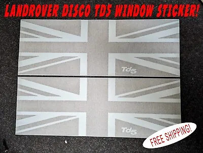 LAND ROVER DISCOVARY Disco TD5 Union Jack Window Sticker • £25