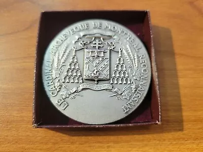 Medal Le Cardinal Archevêque De Montreal Reconnaissant  • $21.75