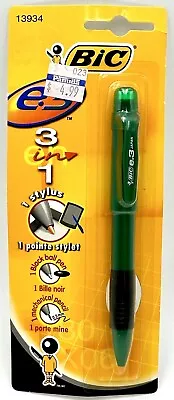 Collectible BIC E3 3-Way Stylus Pen Mechanical Pencil 3-In-1 Japan 2000 NOS • $29.99