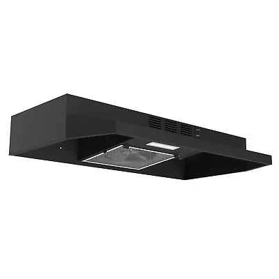 30 Inch Kitchen Under Cabinet Range Hood 2-Speed 230CFM Vent W/LEDs Black New • $75.99