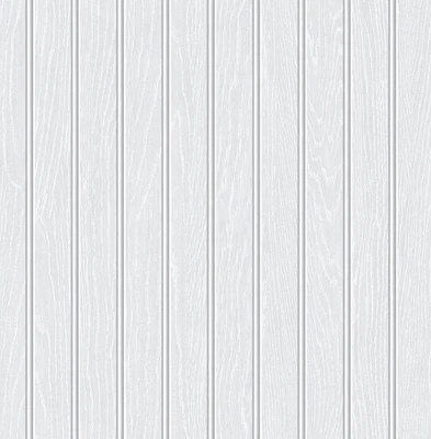$59.95 • Buy Prepasted Wallpaper Faux Grey Beadboard Wallcovering 20.5  W X 396  L Bolt