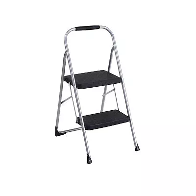 Cosco 2-Step Folding Step Stool 225 Lb. Capacity Black Height 37.09 Ft • $47.99