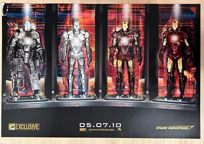 2009 San Diego Comic Con Marvel Exclusive Iron Man 2 Movie Promo Poster 20 X13  • $9.99