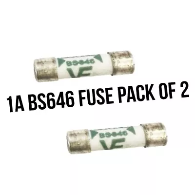 1 Amp Fuse BS646 Replacement For Toothbrush Bathroom Shaver Plug - Pack Of 2 • £3.85