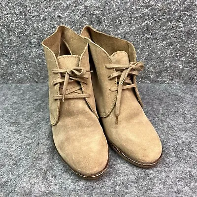 J.Crew MaCalister Wedge Ankle Booties Suede Size:10 • $34.88