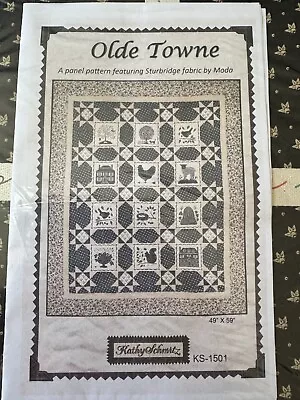  Olde Towne   Quilt Kit Kathy Schmitz  Moda  Featuring Sturbridge Fabric 49 X 59 • $115
