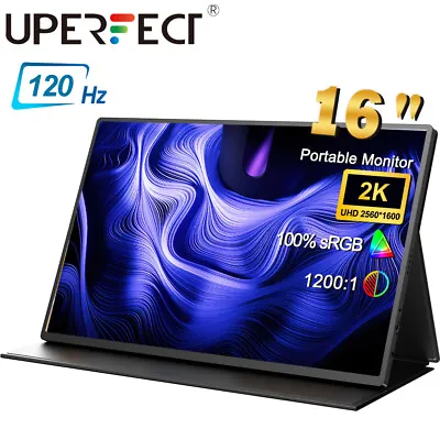 $299 • Buy 16  2K QHD 120Hz Portable Monitor Gaming Monitor 16:10 PC Screen 1200:1 500nits