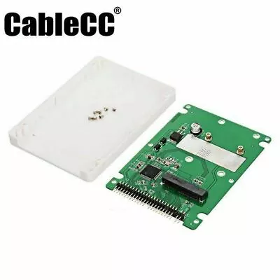 Cablecc MSATA Mini PCI-E SATA SSD To 2.5 Inch IDE 44pin Notebook Laptop HDD SATA • $10.76